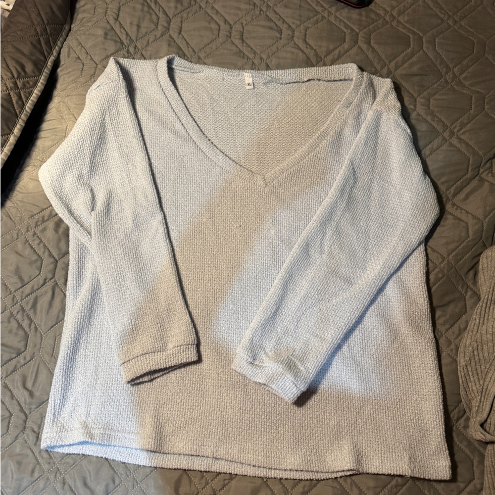 Light Blue Knit Sweater